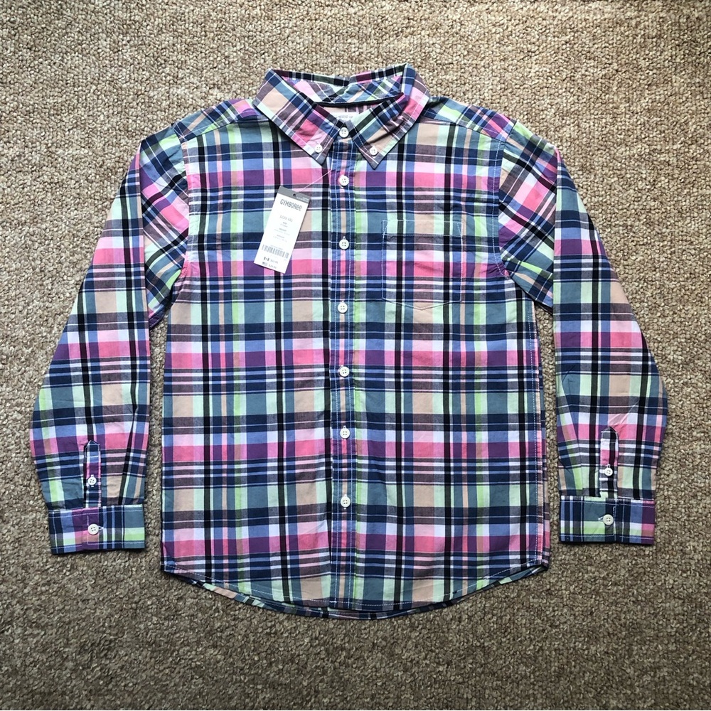 New With Tag Boys Gymboree Button Down Shirt